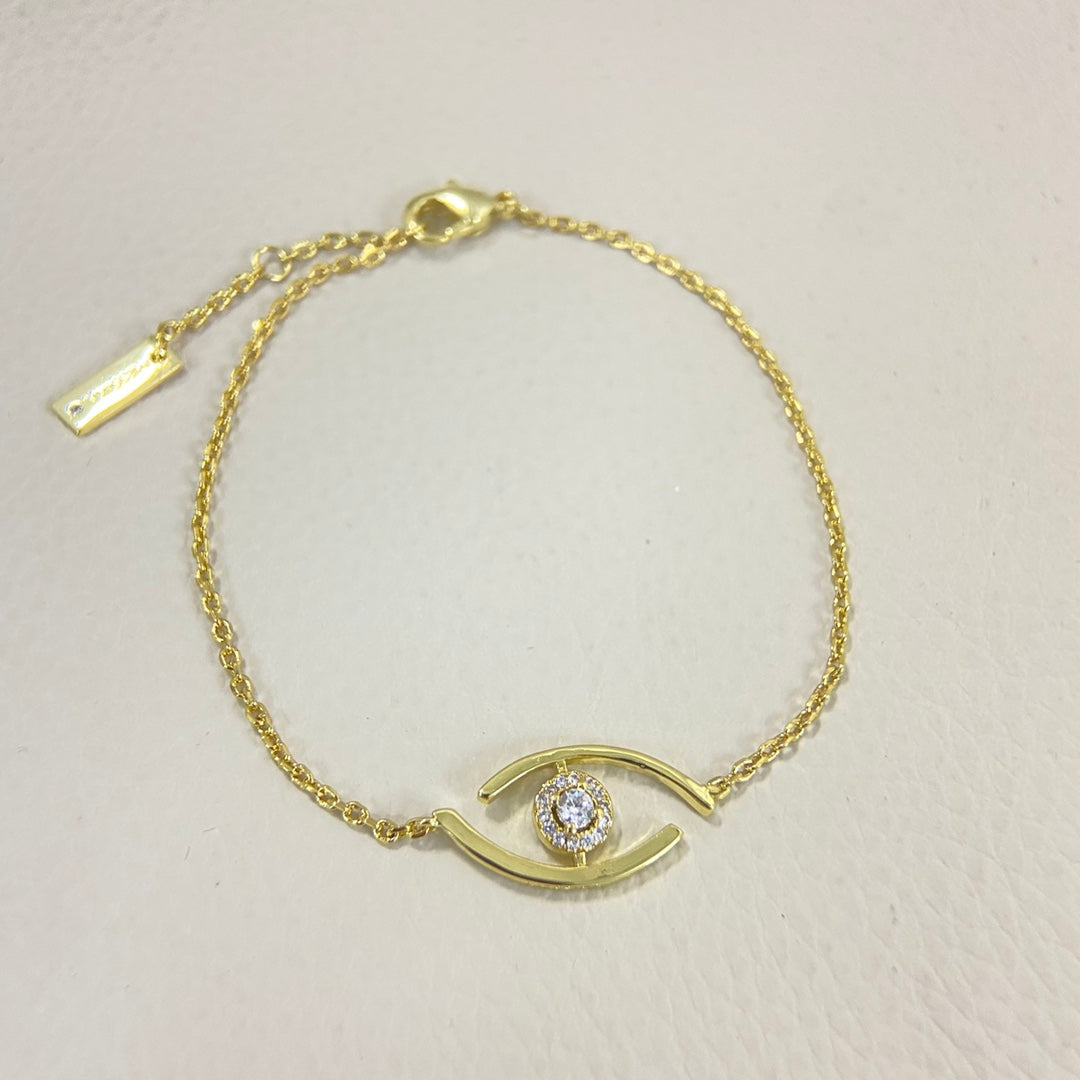 [Okajuri Jewelry]Lucky Eye Pave-Set Diamond Bracelet