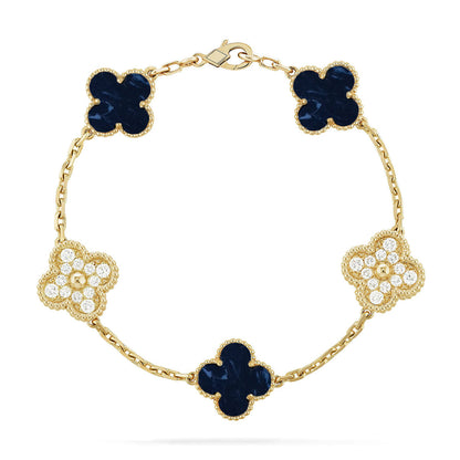 [Okajuri Jewelry] CLOVER 5 MOTIF PIETERSITE BRACELET COLLECTION