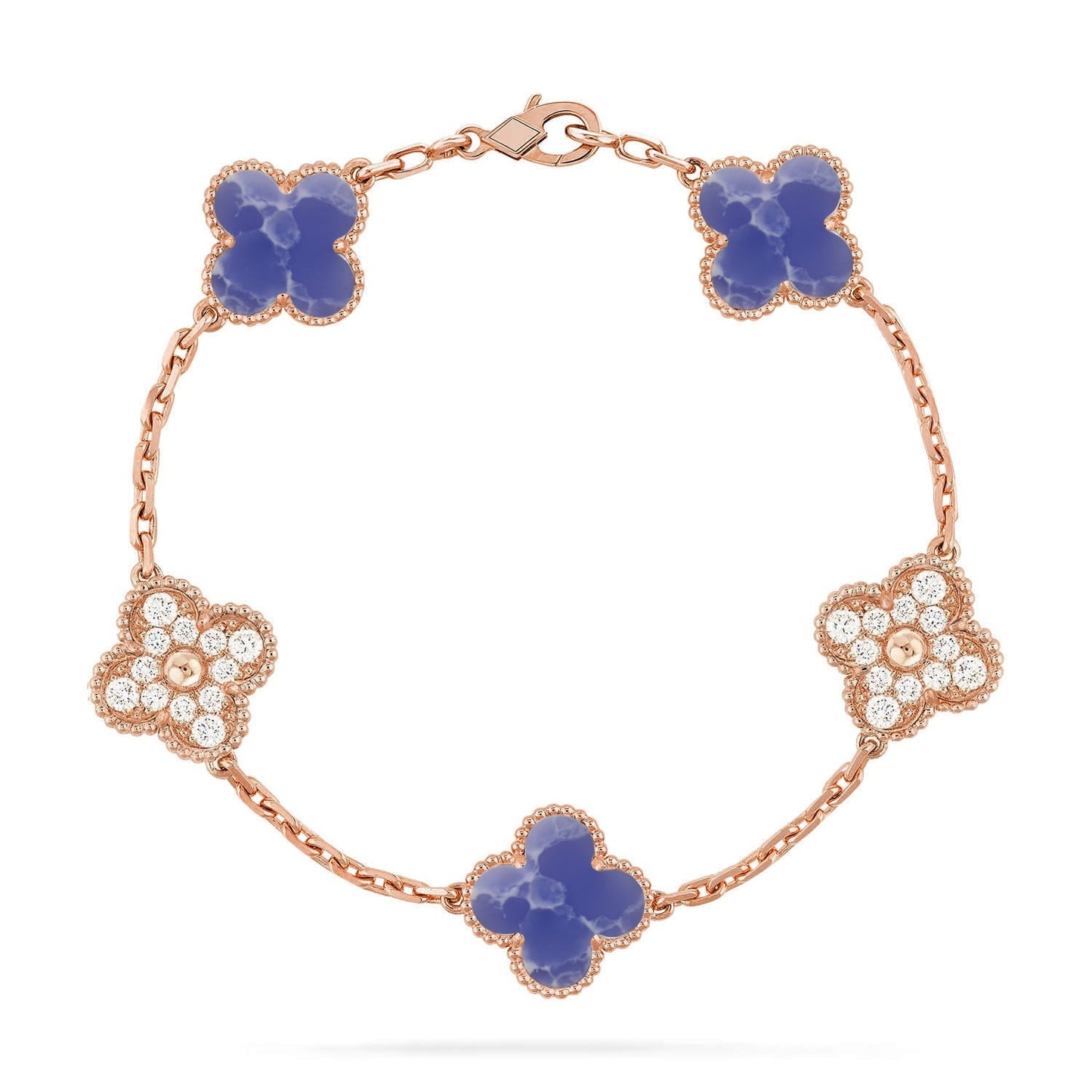 [Okajuri Jewelry] CLOVER 5 MOTIF BLUE VEINS BRACELET COLLECTION