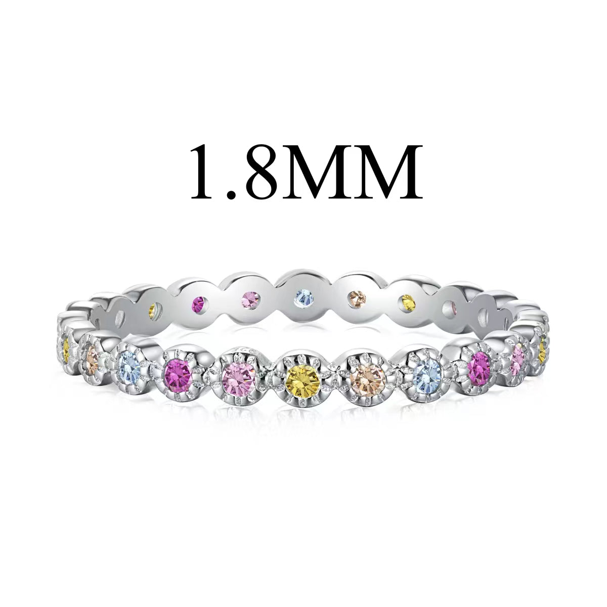 [Okajuri Jewelry]Unique Scintillating Round Cut Daily Ring