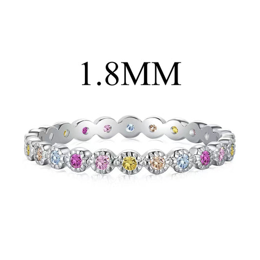 [Okajuri Jewelry]Unique Scintillating Round Cut Daily Ring