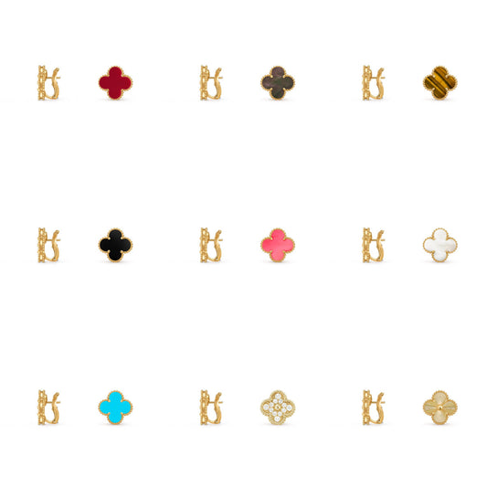 [Okajuri Jewelry] CLOVER 15MM MOP EARRINGS COLLECTION
