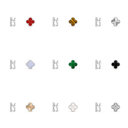 [Okajuri Jewelry] CLOVER SILVER 15MM MOP EARRINGS COLLECTION