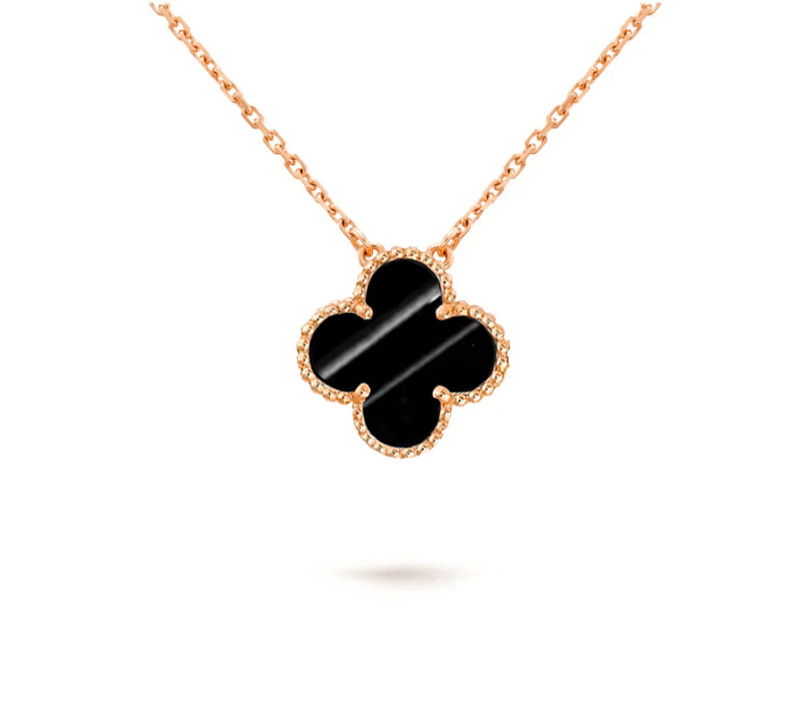 [Okajuri Jewelry] CLOVER 15MM SINGLE FLOWER NECKLACE COLLECTION
