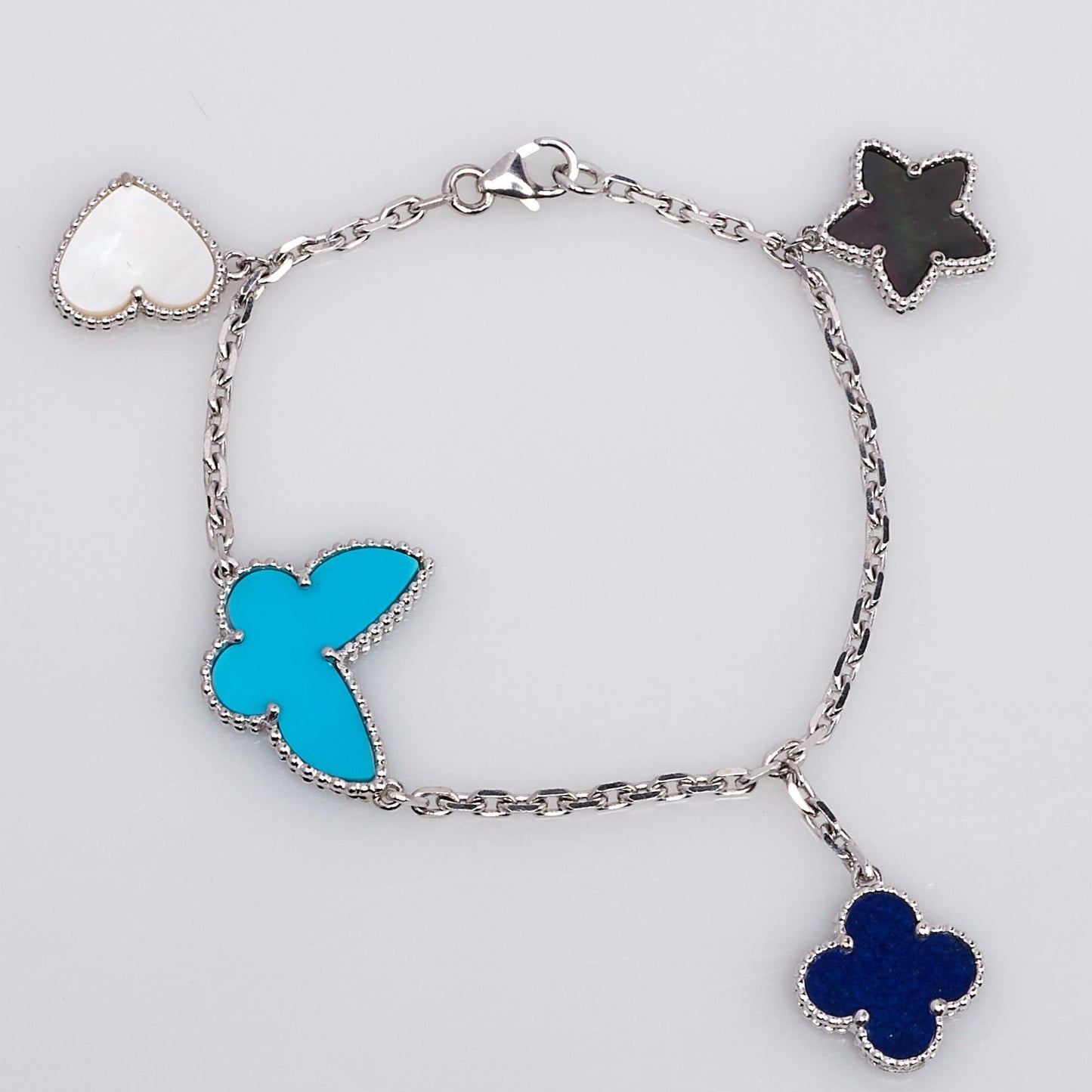 [Okajuri Jewelry]LUCKY SPRING SILVER BRACELET 4 MOTIF