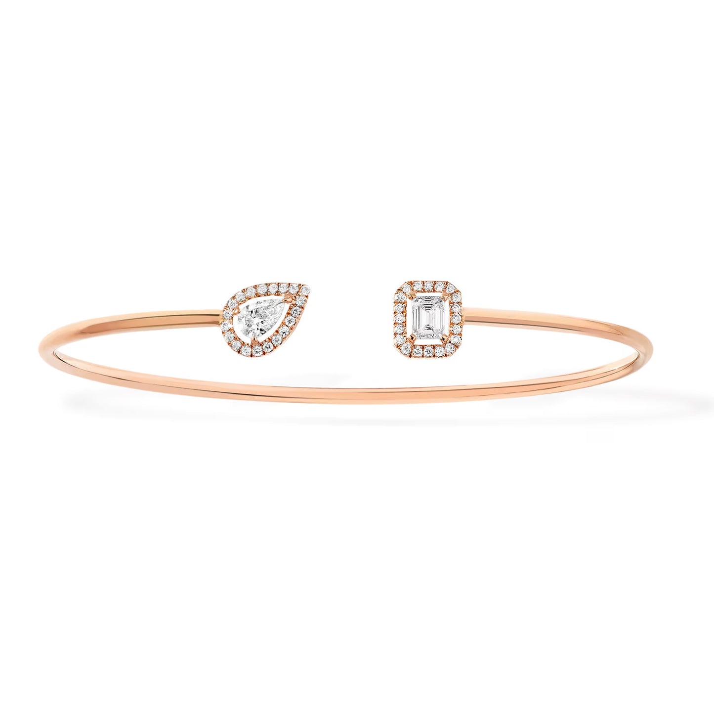 [Okajuri Jewelry]JONC FLEX MY TWIN TOI & MOI SILVER DIAMOND BRACELET