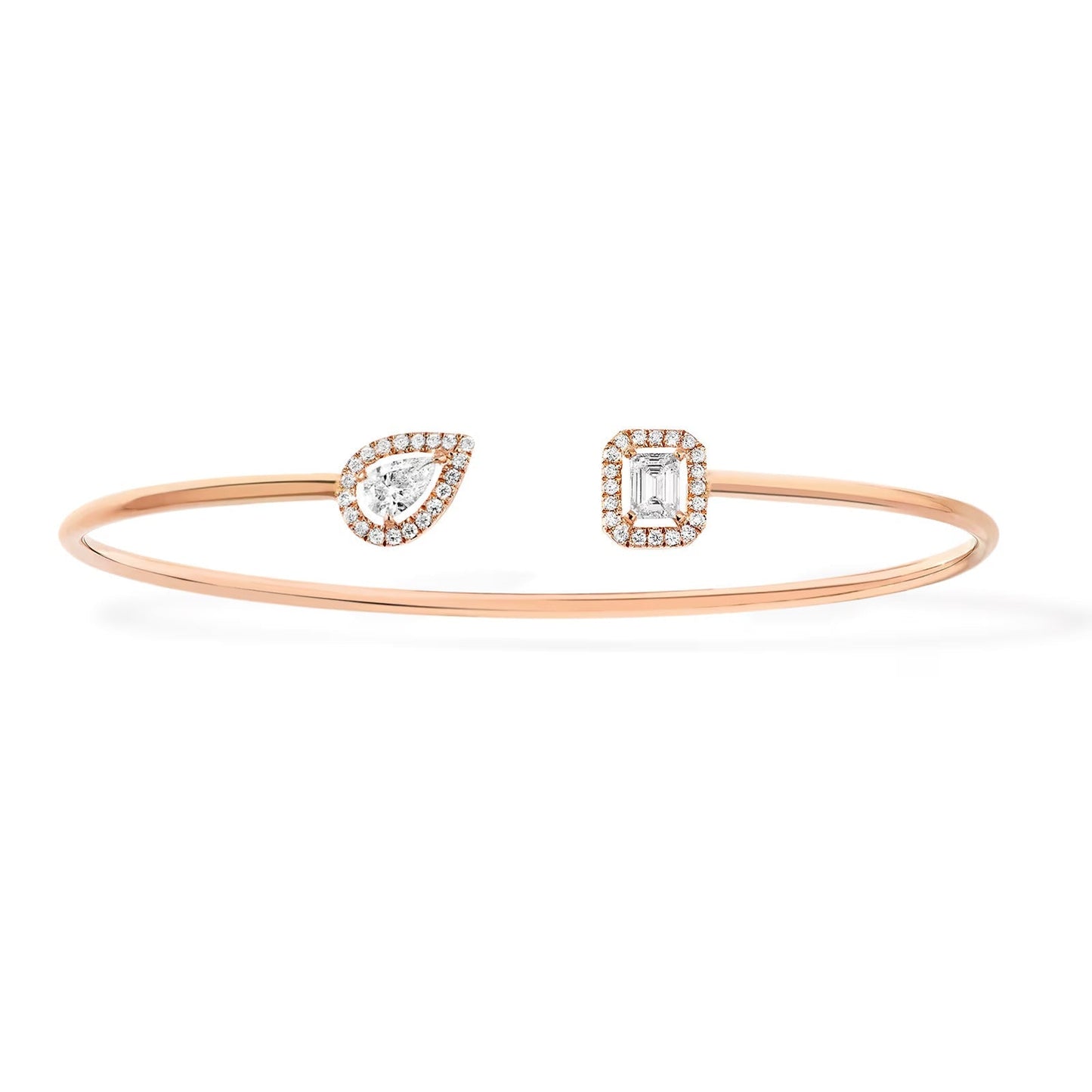 [Okajuri Jewelry]JONC FLEX MY TWIN TOI & MOI SILVER DIAMOND BRACELET