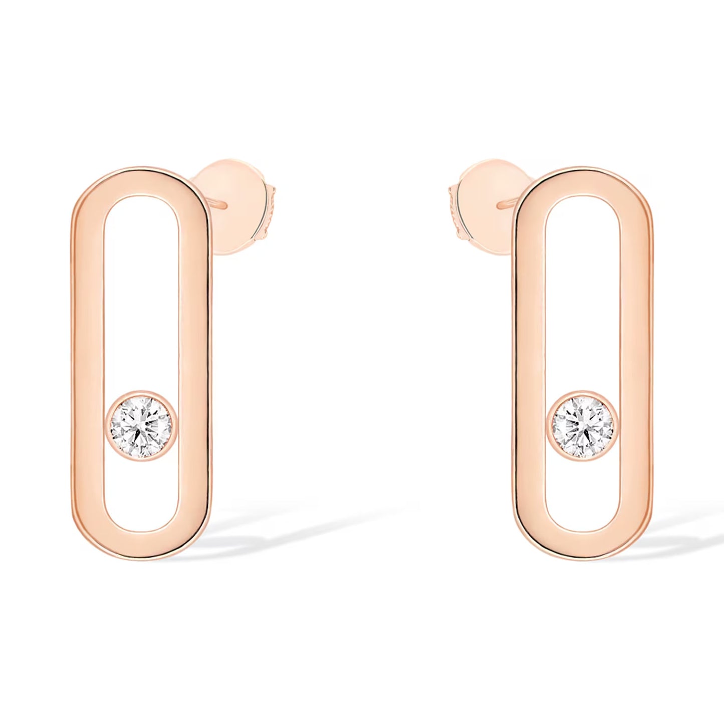 [Okajuri Jewelry]MOVE UNO SMALL 1 DIAMOND EARRINGS
