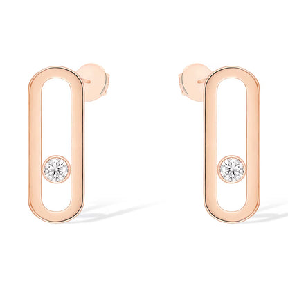 [Okajuri Jewelry]MOVE UNO SMALL 1 DIAMOND EARRINGS