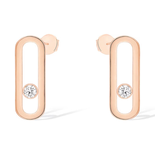 [Okajuri Jewelry]MOVE UNO SMALL 1 DIAMOND EARRINGS