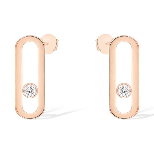 [Okajuri Jewelry]MOVE UNO SMALL 1 DIAMOND EARRINGS