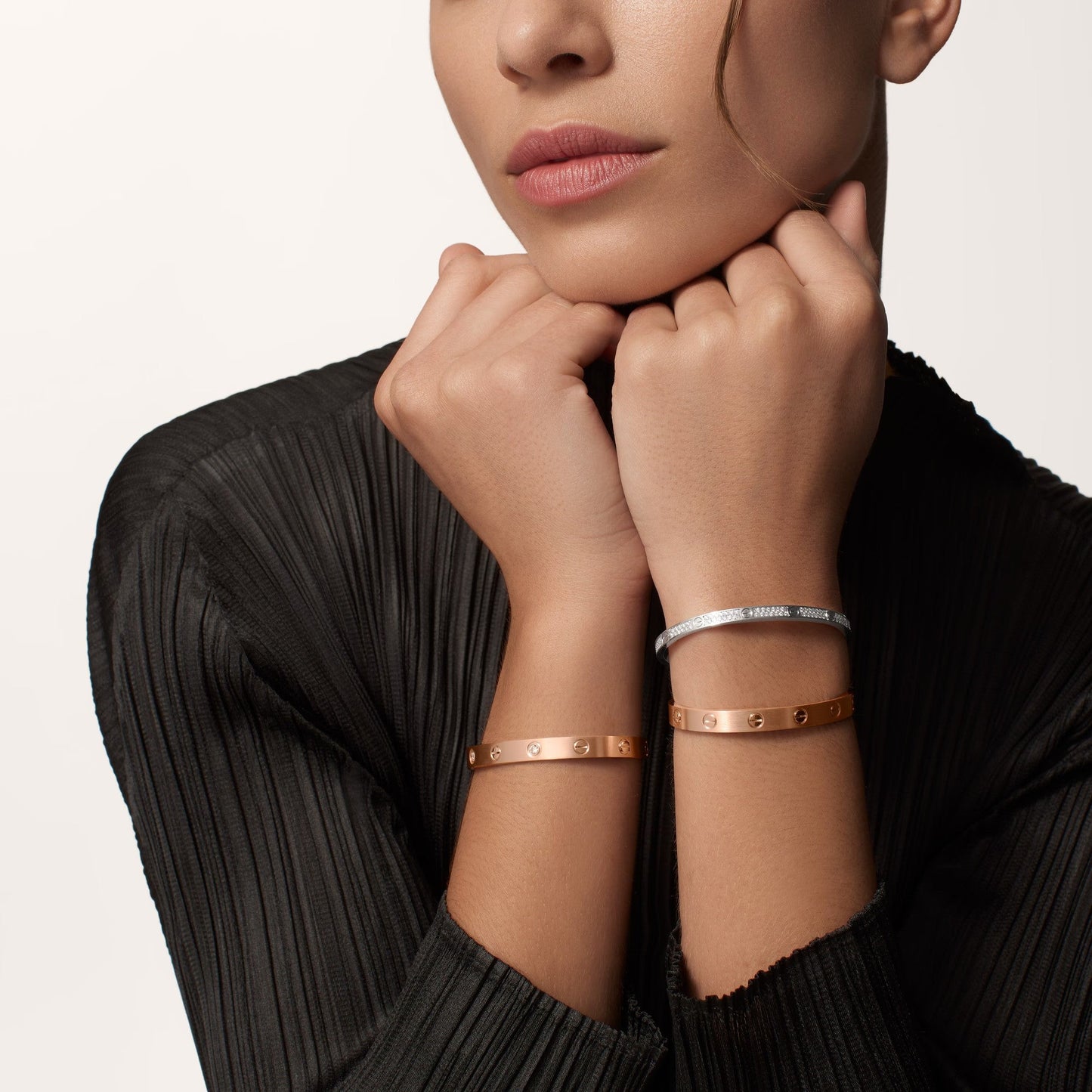 [Okajuri Jewelry] LOVE BRACELET 6.1MM BRUSHED