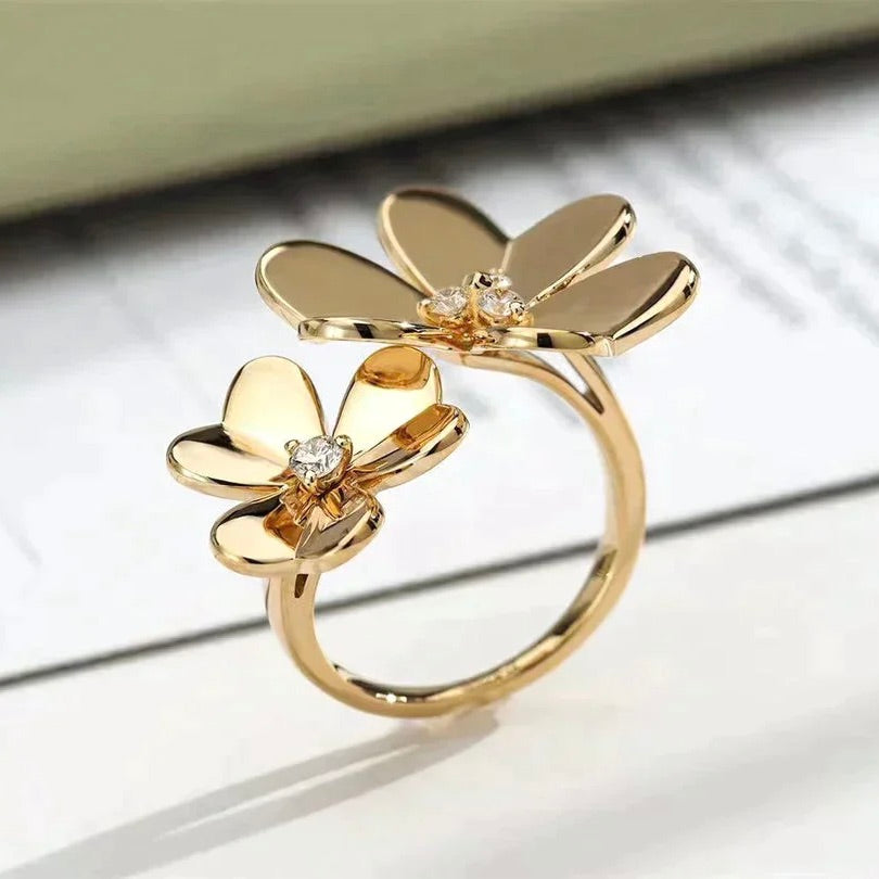 [Okajuri Jewelry]CLOVER COMOS GOLD DIAMOND RING