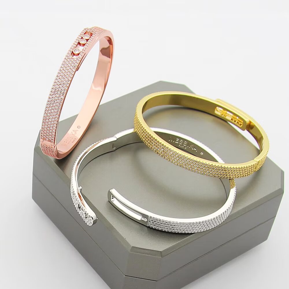 [Okajuri Jewelry]Move Noa Full Pavé Diamond Bangle Bracelet