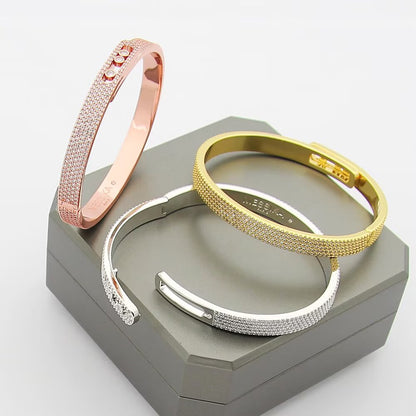 [Okajuri Jewelry]Move Noa Full Pavé Diamond Bangle Bracelet