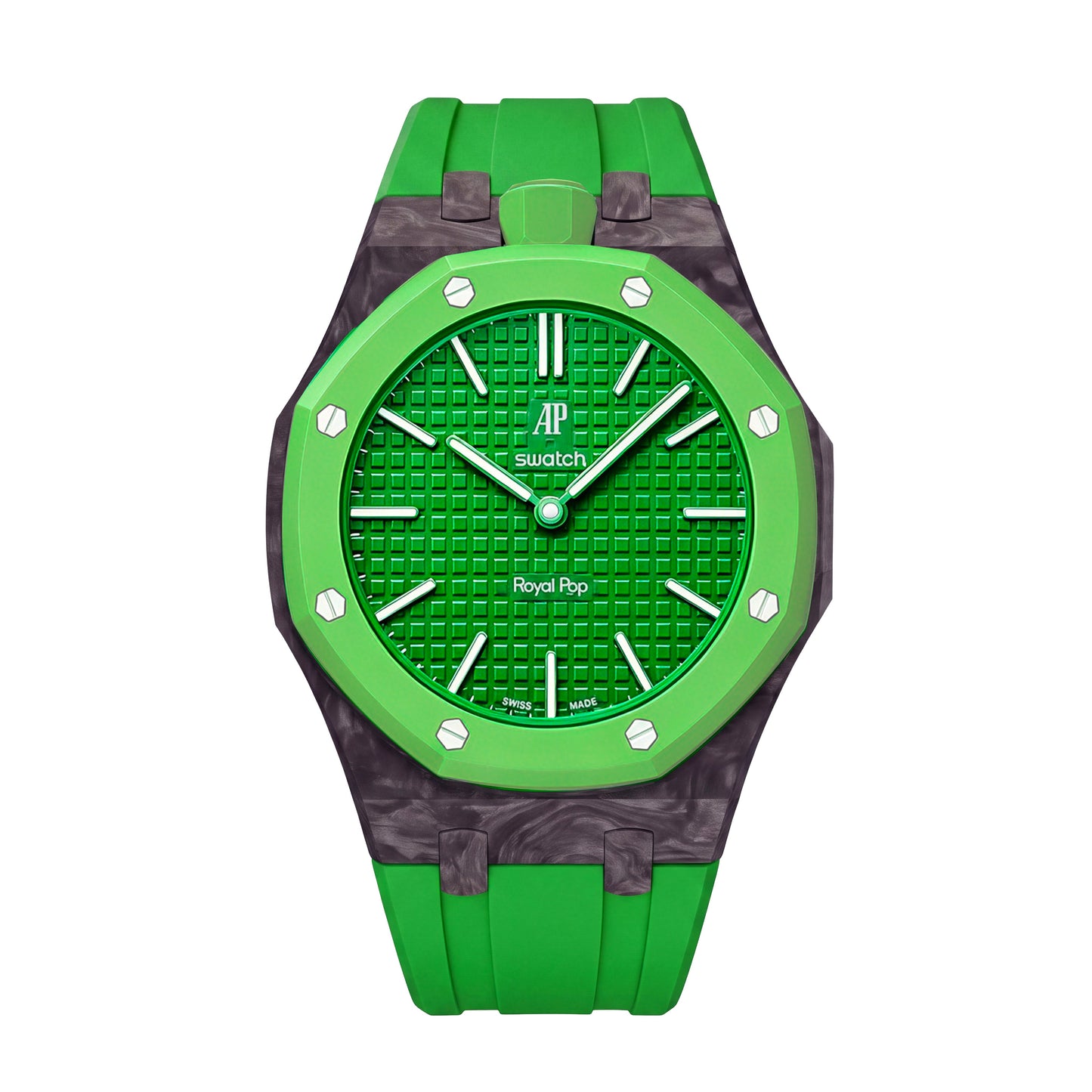 Royal Oak Pop Exclusive Carbon‑fiber Case & Silicone Strap