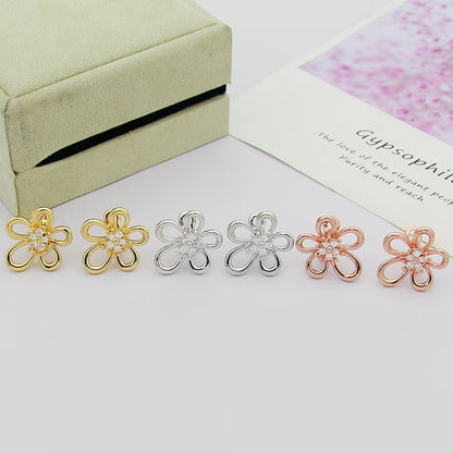 [Okajuri Jewelry] FLOWERLACE EARRING 5 DIAMONDS