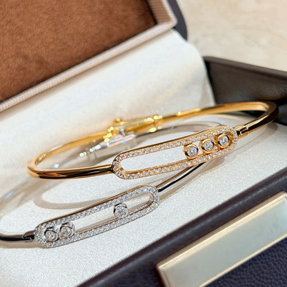 [Okajuri Jewelry] Move Pavé Diamond Bangle Bracelet M