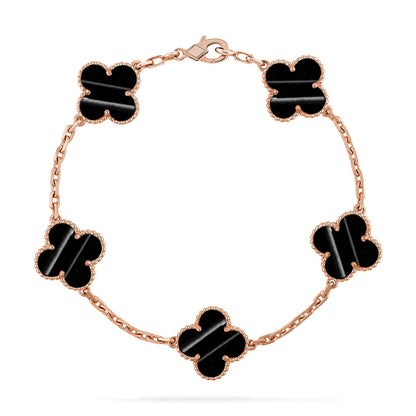 [Okajuri Jewelry]  CLOVER 5 MOTIF PULSAR STONE BRACELET COLLECTION