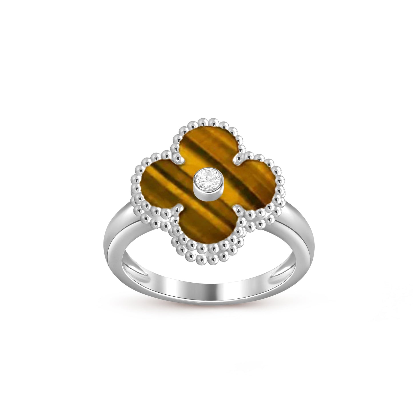 [Okajuri Jewelry] CLOVER SILVER DIOMND RING COLLECTION