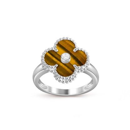 [Okajuri Jewelry] CLOVER SILVER DIOMND RING COLLECTION