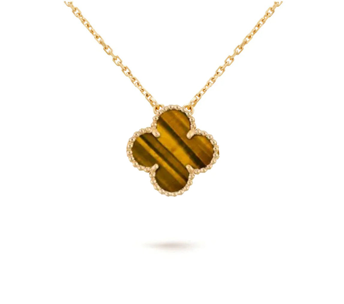 [Okajuri Jewelry] CLOVER 15MM SINGLE FLOWER NECKLACE COLLECTION