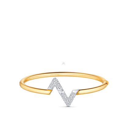 [Okajuri Jewelry]VOLTE UPSITE DOWN GOLD DIAMOND BRACELET