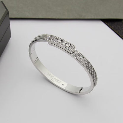 [Okajuri Jewelry]Move Noa Full Pavé Diamond Bangle Bracelet