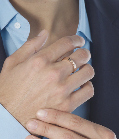 [Okajuri Jewelry]ALLIANCE LIENS VIDENCE DIAMOND 4MM RING