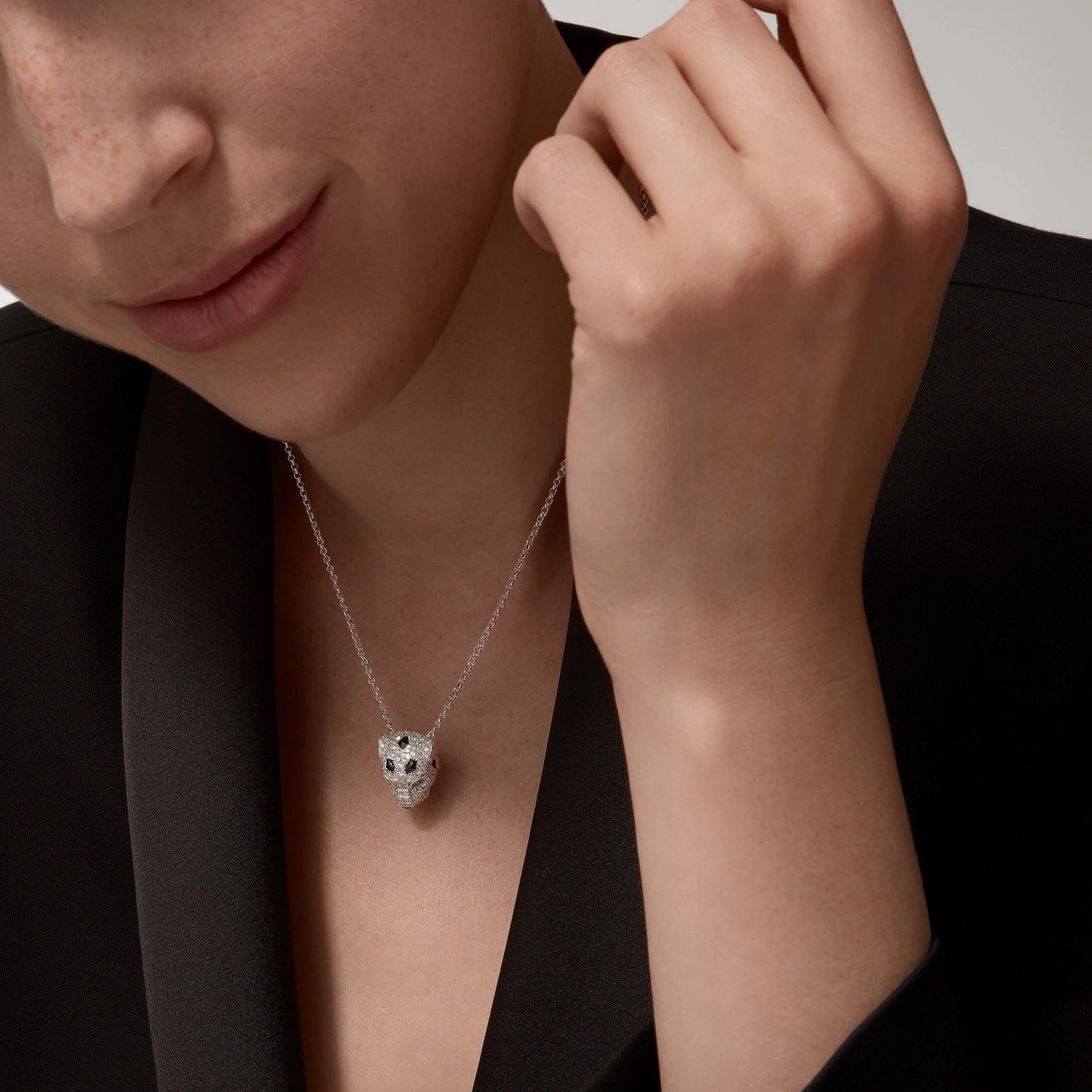 [Okajuri Jewelry] PANTHERE FULL DIAMOND NECKLACE