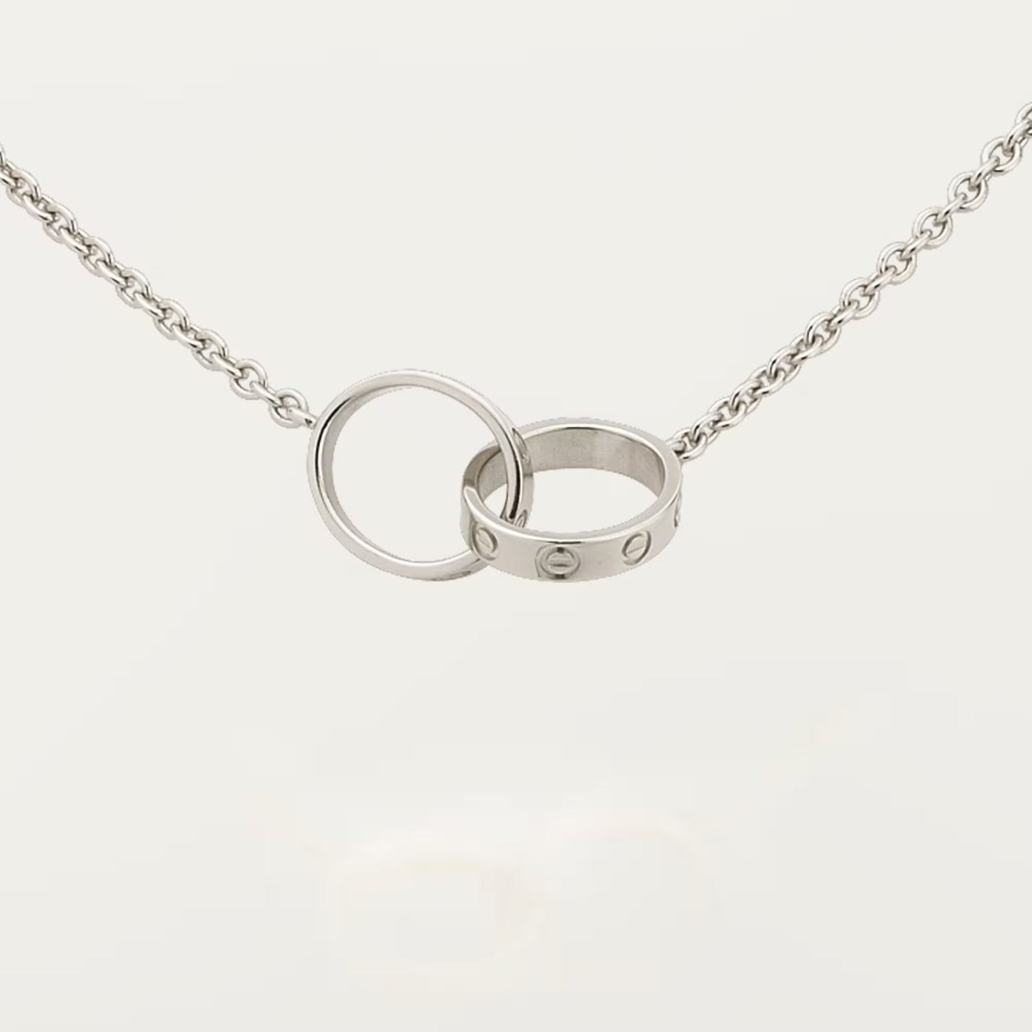[Okajuri Jewelry] LOVE DOUBLE RING NECKLACE