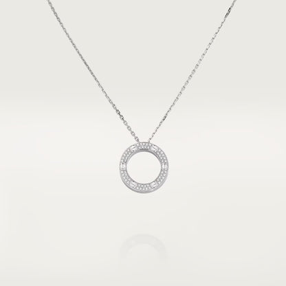 [Okajuri Jewelry] LOVE NECKLACE 16MM  FULL DIAMOND