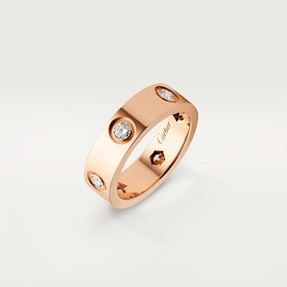 [Okajuri Jewelry] LOVE 5.5MM 6 DIAMOND RING