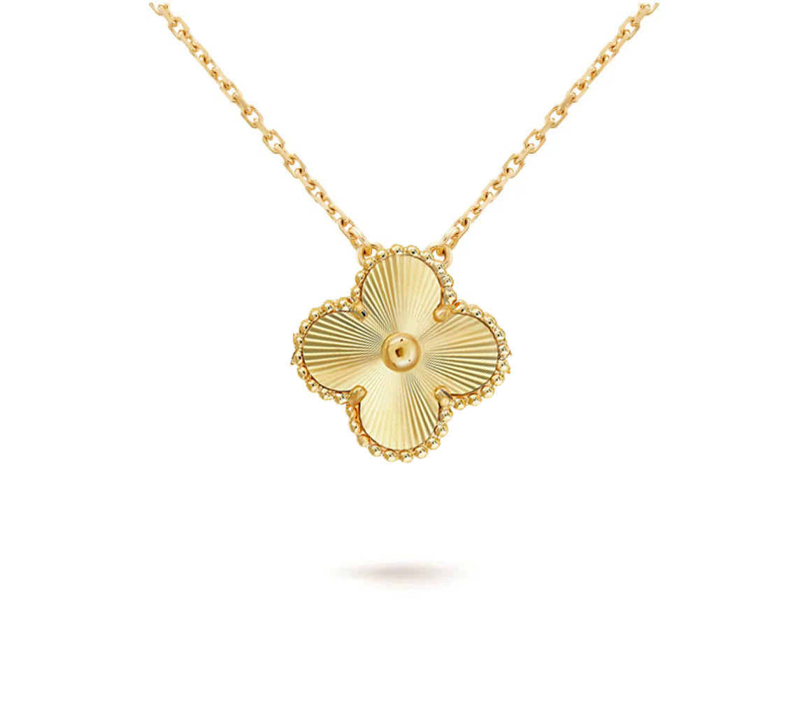 [Okajuri Jewelry] CLOVER 15MM SINGLE FLOWER NECKLACE COLLECTION