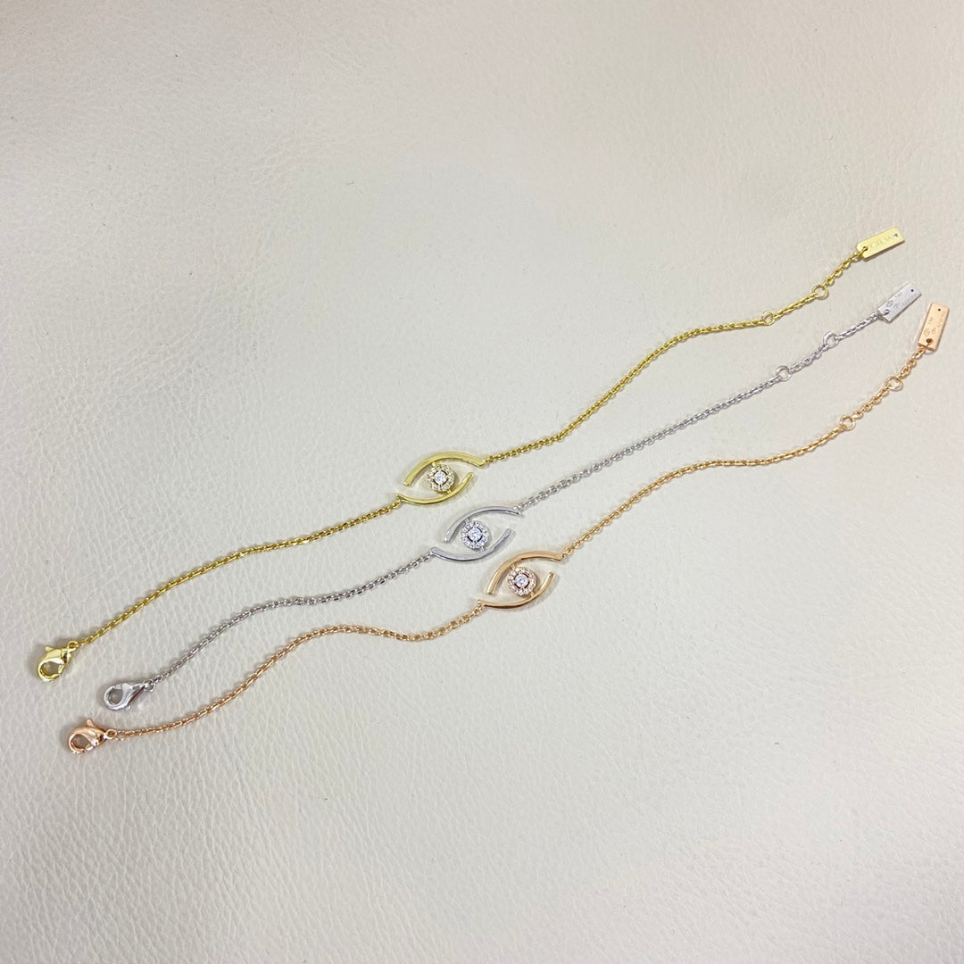 [Okajuri Jewelry]Lucky Eye Pave-Set Diamond Bracelet