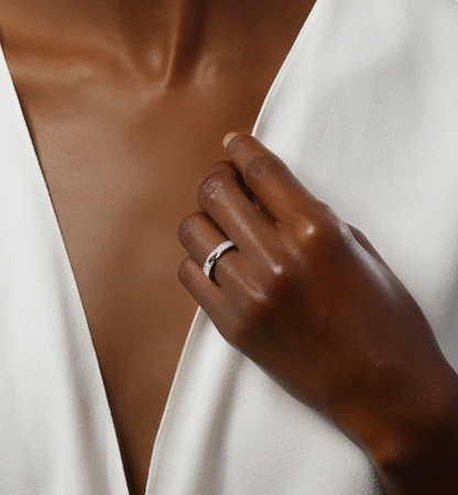 [Okajuri Jewelry]ALLIANCE LIENS VIDENCE PAVED DIAMOND 4MM RING