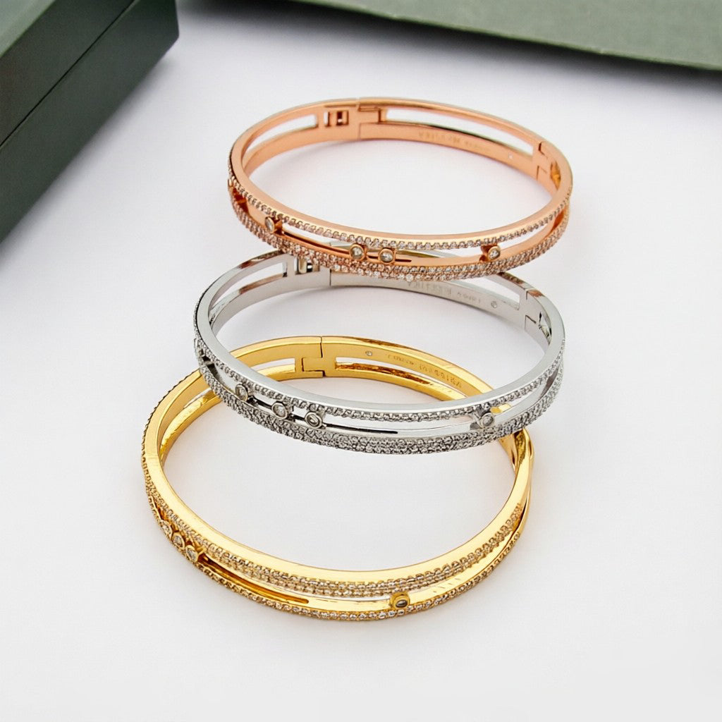 [Okajuri Jewelry]Move Romane pavé bangle