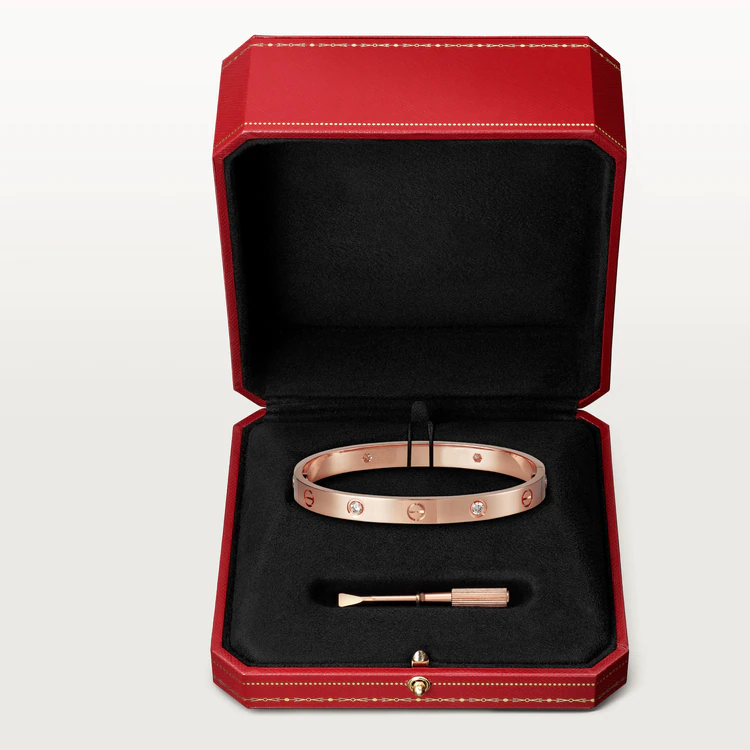 [Okajuri Jewelry]LOVE BRACELET 6.1MM 4 DIAMONDS