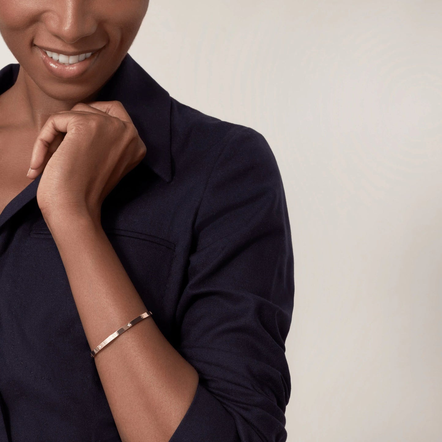 [Okajuri Jewelry]LOVE BRACELET 3.65MM 6 DIAMONDS