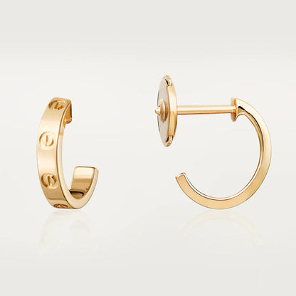 [Okajuri Jewelry]LOVE EARRINGS 2.65MM PINK GOLD