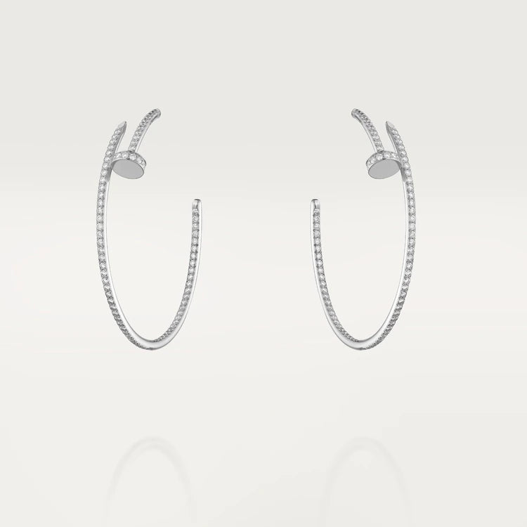 [Okajuri Jewelry]JUSTE EARRINGS FULL DIAMONDS 1.8MM