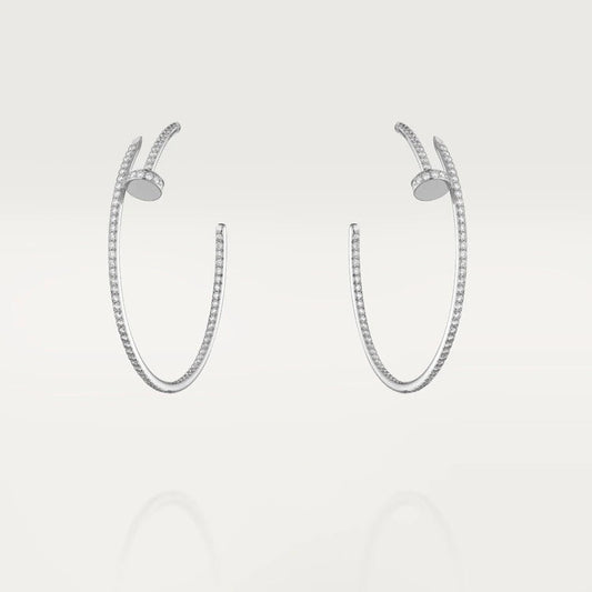 [Okajuri Jewelry]JUSTE EARRINGS FULL DIAMONDS 1.8MM
