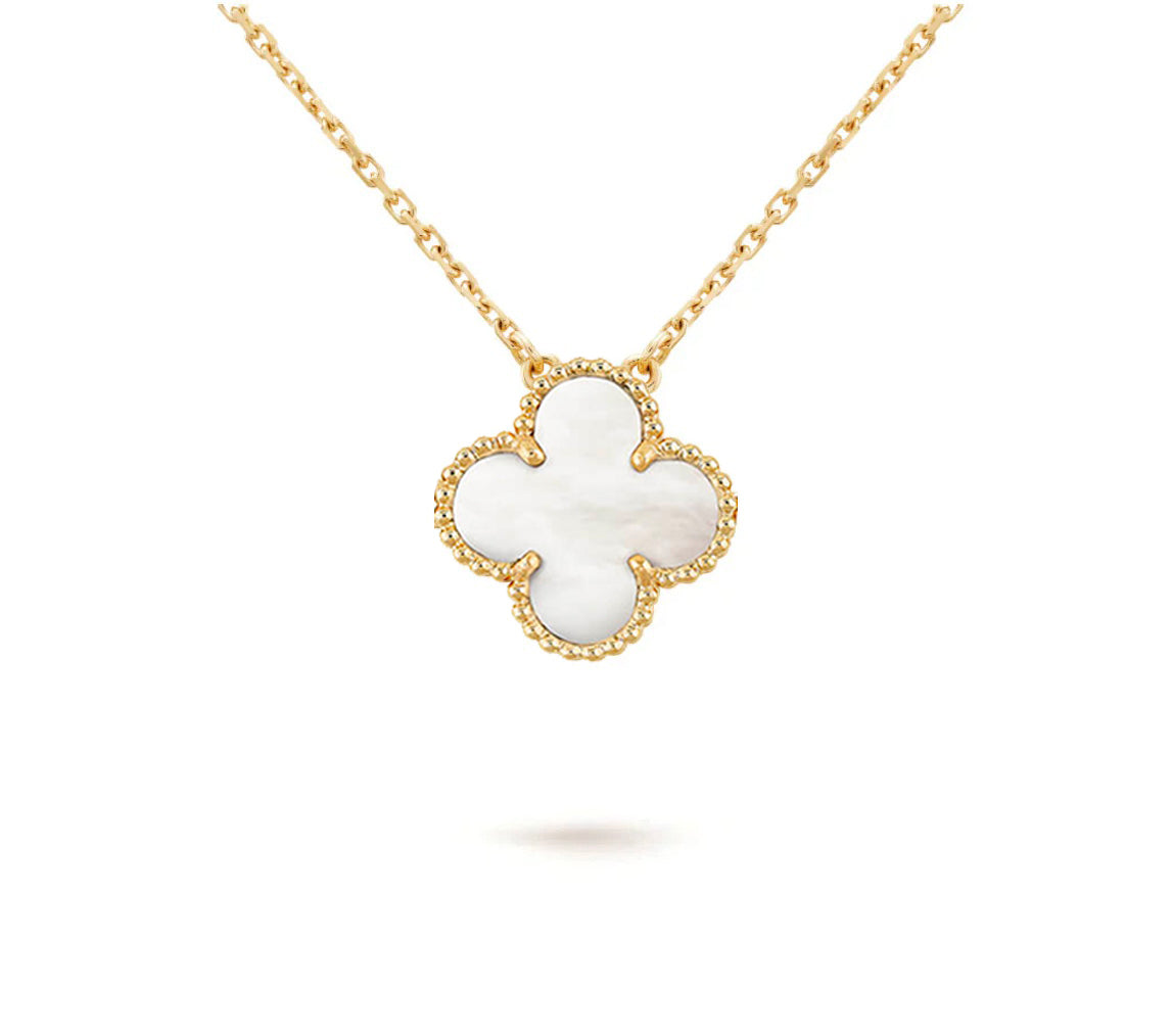 [Okajuri Jewelry] CLOVER 15MM SINGLE FLOWER NECKLACE COLLECTION