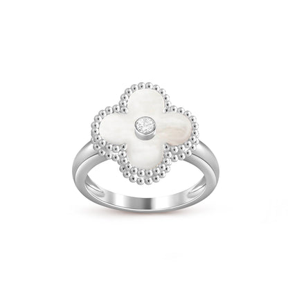 [Okajuri Jewelry] CLOVER SILVER DIOMND RING COLLECTION