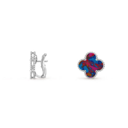 [Okajuri Jewelry] CLOVER SILVER 15MM MOP EARRINGS COLLECTION
