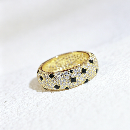 [Okajuri Jewelry] PANTHERE SPOTTED FULL DIAMOND RING