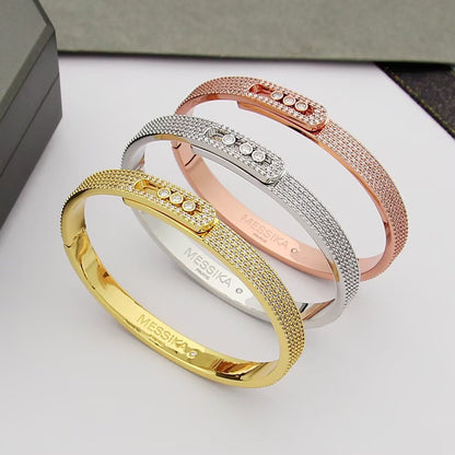 [Okajuri Jewelry]Move Noa Full Pavé Diamond Bangle Bracelet