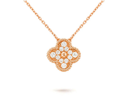 [Okajuri Jewelry] CLOVER 15MM SINGLE FLOWER NECKLACE COLLECTION