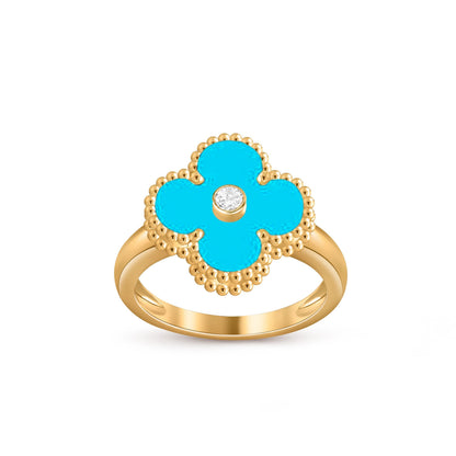 [Okajuri Jewelry] CLOVER DIAMOND RING GOLD COLLECTION