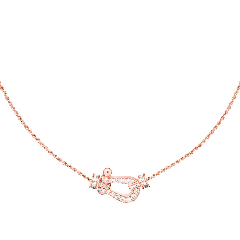 [Okajuri Jewelry]FORCE 10 PINK GOLD DIAMOND NECKLACE